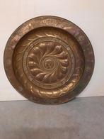 Antiek koperen wandbord., Antiek en Kunst, Antiek | Koper en Brons, Ophalen