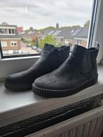 Enkellaarzen plat platte laarsjes Dames gelegenheid met rits, Ophalen of Verzenden, Zo goed als nieuw, Zwart