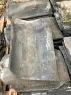 Oud Hollandse dakpannen - oud holle pannen - handvorm, Ophalen, Gebruikt, Steen of Klei, Zwart