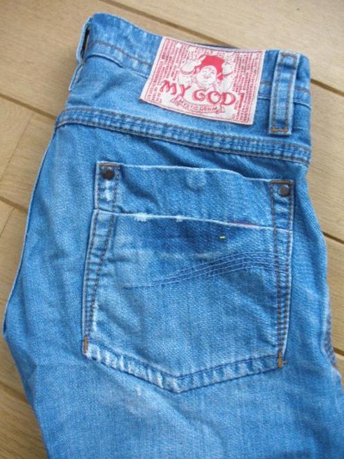 MY GOD MYSTIC DENIM spijkerbroek SHENLONG LIGHT-C maat 27, Kleding | Dames, Spijkerbroeken en Jeans, Zo goed als nieuw, W27 (confectie 34) of kleiner