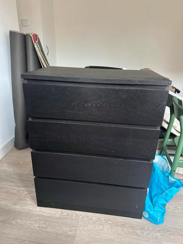 Ikea Malm ladekast zwartbruin - afbeelding 1