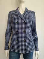 Studio Anneloes double breasted blazer. Maat M. Ruitdessin., Maat 38/40 (M), Studio Anneloes, Blauw, Nijmegen