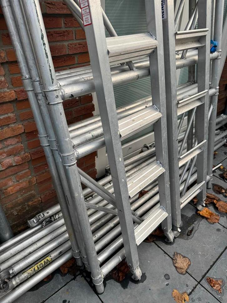 Steiger - ca. 4 meter hoog, Doe-het-zelf en Verbouw, Steigers, Gebruikt, Overige typen, 2 tot 5 meter, Ophalen