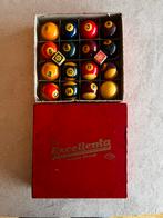 Excellenta vintage biljart ballen, Sport en Fitness, Biljarten en Poolen, Ophalen, Gebruikt, Keu of Ballen