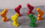 Spel onderdelen speelgoed 6 schaatsers hout, Ophalen of Verzenden, Nieuw