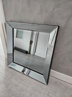 Stijlvolle vierkante spiegel dienblad met facetrand, Huis en Inrichting, Vierkant, Ophalen of Verzenden, Zo goed als nieuw, Minder dan 100 cm