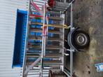 Steiger aanhanger, Doe-het-zelf en Verbouw, Steigers, Ophalen of Verzenden, Zo goed als nieuw, Rolsteiger of Kamersteiger, 5 meter of hoger