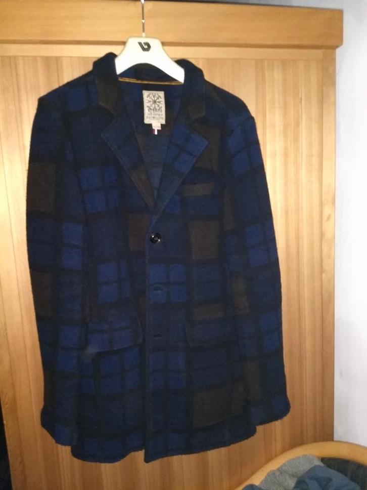 Heren winterjas, enigszins geruite jas maat L Dstrezzed, Kleding | Heren, Kostuums en Colberts, Zo goed als nieuw, Maat 52/54 (L)