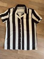 Zwart-wit gestreepte blouse, maat M, Ophalen of Verzenden, Zo goed als nieuw, Wit, Halswijdte 38 (S) of kleiner