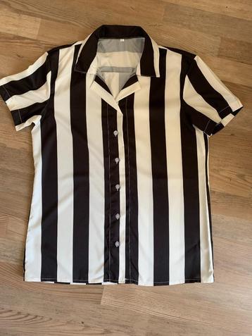 Zwart-wit gestreepte blouse, maat M beschikbaar voor biedingen