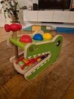 Houten krokodil met xylofoon en hamerbank, Ophalen of Verzenden, Zo goed als nieuw