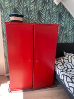 Rode houten kast, Huis en Inrichting, Ophalen, Zo goed als nieuw, 25 tot 50 cm, 100 tot 150 cm