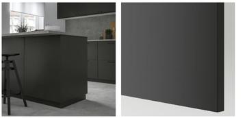 FÖRBÄTTRA Bedekkingspaneel, mat antraciet, 35x220 cm beschikbaar voor biedingen