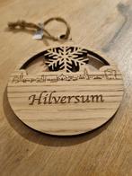 Houten Kerstbal Hilversum Skyline - 9cm, Ophalen of Verzenden, Nieuw