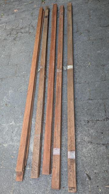 Mahonie Hardhouten Latten | 25 Stuks | 230cm bij 5,5cm beschikbaar voor biedingen