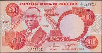 Nigeria 10 niara 2002 UNC p.25f (# 141) beschikbaar voor biedingen