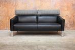 ZGAN 2 zwarte leren Leolux Patachou design banken, Huis en Inrichting, Banken | Bankstellen, Ophalen, Metaal, Leolux, Leolux
