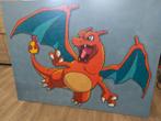 grote Pokémon Charizard pixel art, Ophalen, 125 cm of meer, Zo goed als nieuw, Schilderij