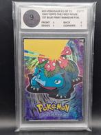 Venusaur 1999 topps 1st blue print (rainbow foil) woetoe 9, Hobby en Vrije tijd, Verzamelkaartspellen | Pokémon, Verzenden, Zo goed als nieuw