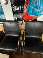 2 lieren stoelen, Huis en Inrichting, Stoelen, Ophalen of Verzenden, Zo goed als nieuw