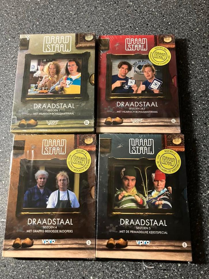 Draadstaal Seizoen 1 t/m 5, Cd's en Dvd's, Dvd's | Cabaret en Sketches, Tv-programma of Sketches, Alle leeftijden, Ophalen of Verzenden