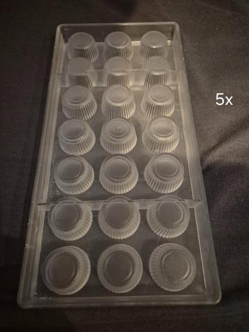 Diverse Polycarbonaat chocolademallen, chocoladevormen beschikbaar voor biedingen