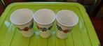 3 boerenbont bekers, Petrus Regout, Ophalen of Verzenden