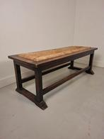 Antieke halbank bankje, Ophalen of Verzenden