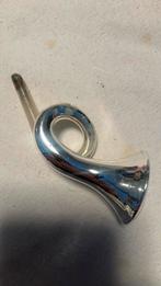 Vintage kerstbal, trompetje zilver, Ophalen of Verzenden, Zo goed als nieuw