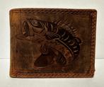 Karper portemonnee van echt leer bruin wallet portefeuile, Nieuw, Overige merken, Ophalen of Verzenden, Bruin