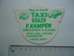 sticker oud TAXI Schijndel V KAMPEN mercedes benz auto oldti, Verzenden, Zo goed als nieuw, Bedrijf of Vereniging