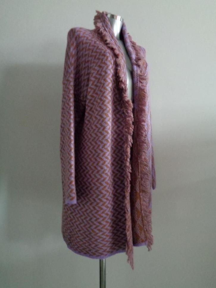 Gaudi Italy maxi vest met patroon maat Large NIEUW kaartjes, Kleding | Dames, Truien en Vesten, Nieuw, Maat 42/44 (L), Paars, Ophalen of Verzenden