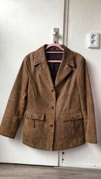 Vintage bruine echt leren jas in topstaat, Ophalen of Verzenden, Bruin, Zo goed als nieuw