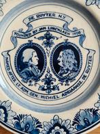 Delfts bord. De Ruyter en Lincklaen., Antiek en Kunst, Ophalen of Verzenden