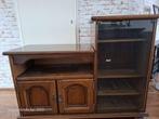 donker eiken tv audio meubel, Ophalen, Minder dan 50 cm, Nvt zie foto`s, Eikenhout