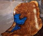 Amerikaanse Eikenhout schijf met Epoxy| Salontafel| dienblad, Overige vormen, 50 tot 100 cm, Minder dan 50 cm, Nieuw