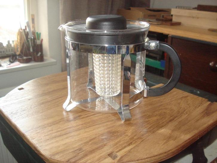 Theepot op pootjes, Huis en Inrichting, Keuken | Servies, Nieuw, Glas of Glazen, Overige stijlen, Glas, Ophalen of Verzenden