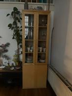 Servieskast met glazen deuren - 12 vakken, Huis en Inrichting, Kasten | Vitrinekasten, Ophalen, Gebruikt, 200 cm of meer, 50 tot 100 cm