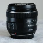 Canon EF 35mm f/2 IS USM, Ophalen of Verzenden, Zo goed als nieuw, Standaardlens