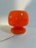 Vintage mushroom lamp / glas / oranje / tafellamp, Ophalen, Zo goed als nieuw, Minder dan 50 cm