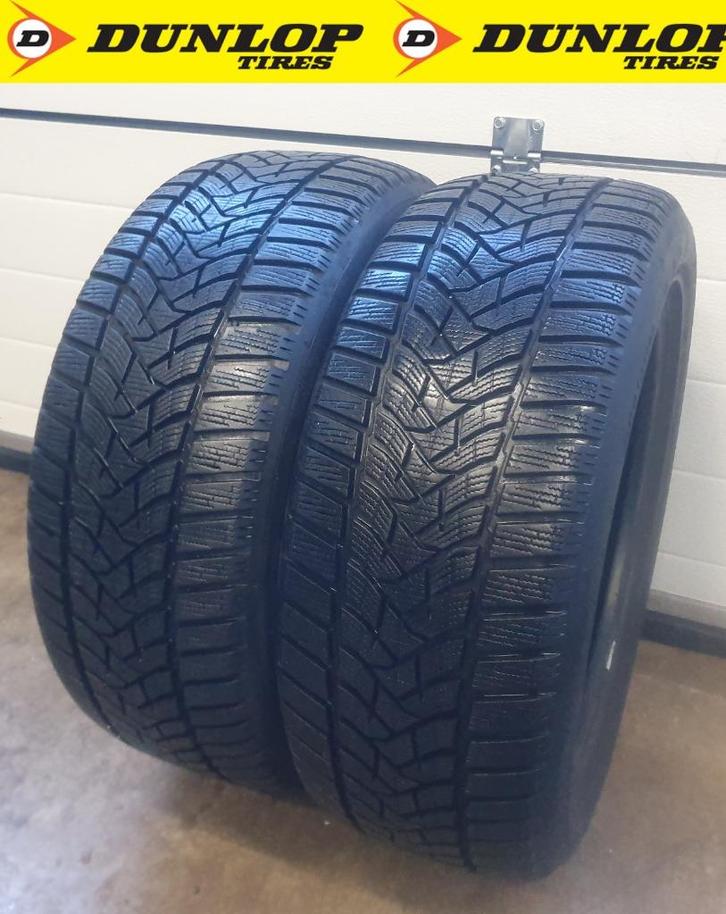 2x 225 50 R17 DUNLOP*WINTER* 8mm €100 P.S GEMONTEERD EN AL, Auto-onderdelen, Banden en Velgen, Band(en), Winterbanden, 17 inch