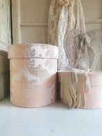 Brocante stoffen dozen, Ophalen of Verzenden
