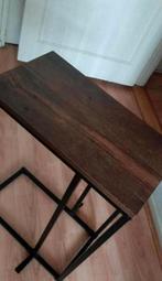2 industriële bijzettafels/laptoptafels, Huis en Inrichting, Nieuw, Minder dan 50 cm, Ophalen of Verzenden, Industriële
