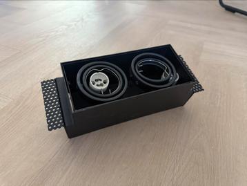 Qazqa Oneon Trimless Duo Spot (Zwart) 2xGU10 beschikbaar voor biedingen