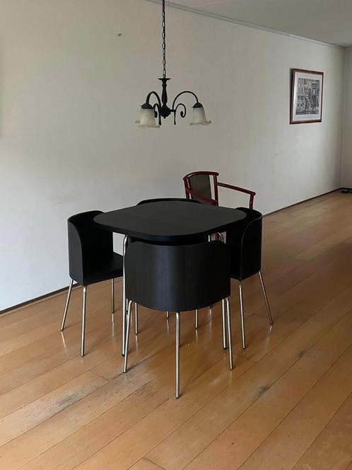 Ikea fusion eettafel - zwart, Huis en Inrichting, Tafels | Eettafels, Zo goed als nieuw, 50 tot 100 cm, 50 tot 100 cm, Vier personen