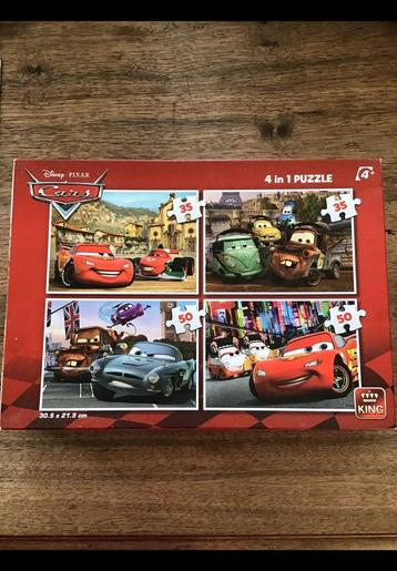 Cars puzzel 4 stuks z g a nieuw vanaf 4 jaar 2 x 35 & 2 x 50 beschikbaar voor biedingen