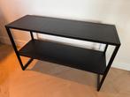 Zwarte sidetable, Huis en Inrichting, Tafels | Sidetables, Ophalen, 50 tot 100 cm, Zo goed als nieuw, Metaal