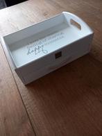 LEEFF dienblad met twee kleine lades, Huis en Inrichting, Ophalen of Verzenden, Nieuw, Rechthoekig, Hout