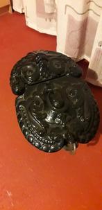 Antieke gietijzeren kolen/houtbak., Ophalen