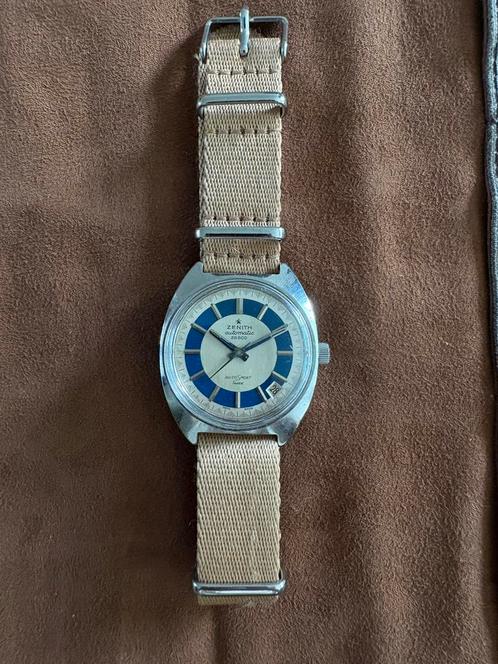 Zenith Autosport Luxe 28800, Sieraden, Tassen en Uiterlijk, Horloges | Heren, Gebruikt, Overige merken, Staal, Ophalen of Verzenden